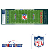 Paper Football League is a fun new party drinking game twist on the paper football game. Run the field, score touchdowns, kick extra points, get wasted. Game Table Vinyl Decals and Banners provide a structured setting and set of rules.