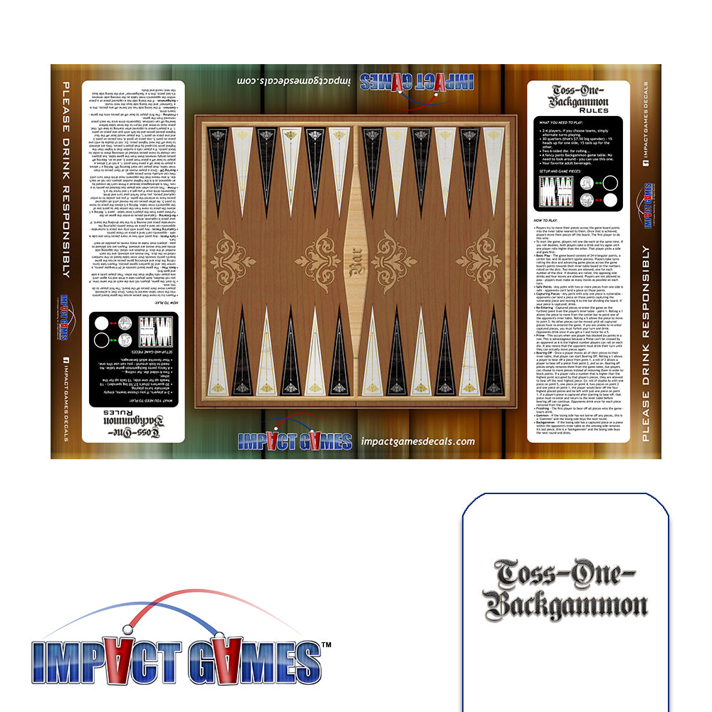 Toss One Backgammon - A Traditional 1-v-1 Game With A Drinking Twist –  AndAbelArt