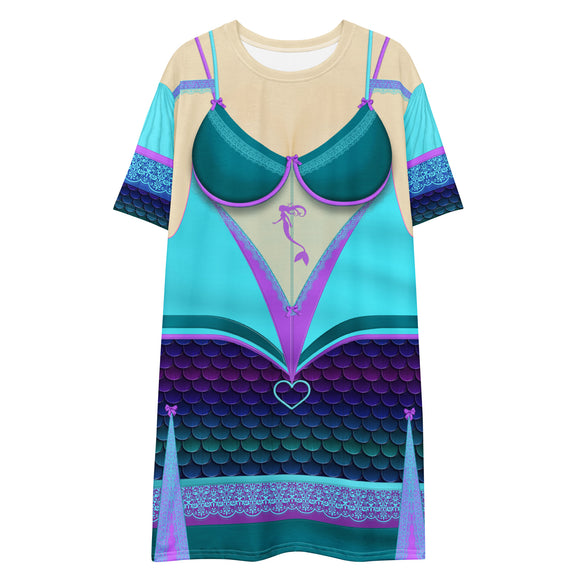 Pajamgeries SexSea Mermaid T-shirt Dress ST0401