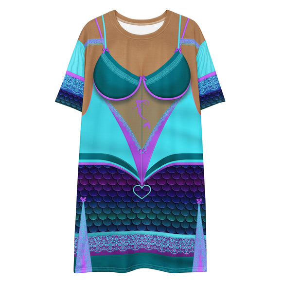 Pajamgeries SexSea Mermaid T-shirt Dress ST0403