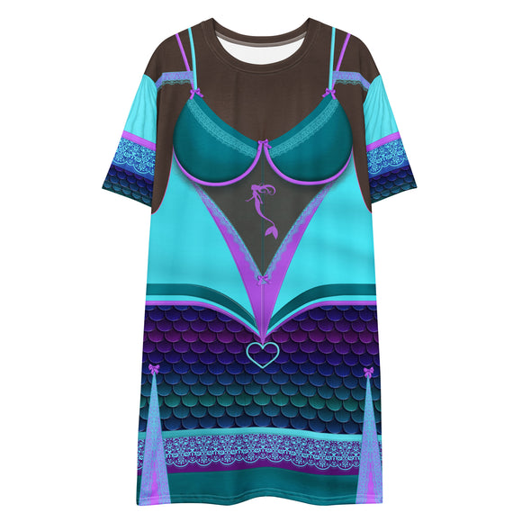 Pajamgeries SexSea Mermaid T-shirt Dress ST0405