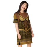 Pajamgeries Leopard Print T-shirt Dress ST0204
