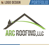 andabelart offers professional freelance graphic design services such as logo design. here is an example of andabelart logo design work for ARC Roofing, LLC.