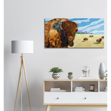American Bison - 20x40 - Digital Painting - 2022