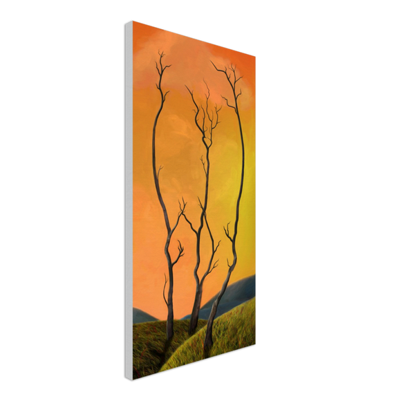 Man in Trees - 16x32 - Digital Painting - 2013