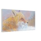 Fox in a Snow Storm - 20x40 - Digital Painting - 2022