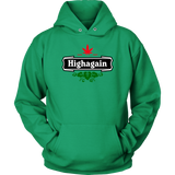 Highagain - Beer Parody Logo