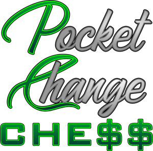 Pocket Change Chess is a fun new party drinking game way to play chess with a system that uses your pocket change to make the game pieces. Game Table Vinyl Decals and Banners provide a structured setting and set of rules.