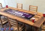 Flipcups is a standard when it comes to party drinking games. Fill a row of cups with beer, drink the beer and flip the cup over to move onto the next beer. First one to finish wins. Game Table Vinyl Decals and Banners provide a structured setting and set of rules.