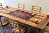 Montana Chug Em Poker is a fun new party drinking game twist on the traditional vegas card game. Wager drinks instead of cash! Game Table Vinyl Decals and Banners provide a structured setting and set of rules.