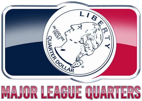 Major League Quarters is a fun new easy to play party drinking game. Players spin, slide, flip, toss, etc a quarter from the batter's box trying to score runs to dish out drinks. Game Table Vinyl Decals and Banners provide a structured setting and set of rules.